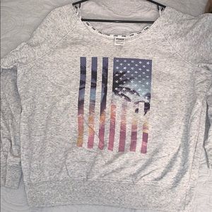 Off the shoulder crew neck